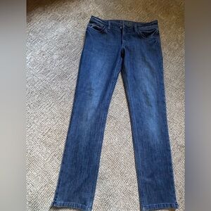 DL1961 Women's Straight Leg Jeans in Deep Blue